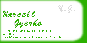 marcell gyerko business card